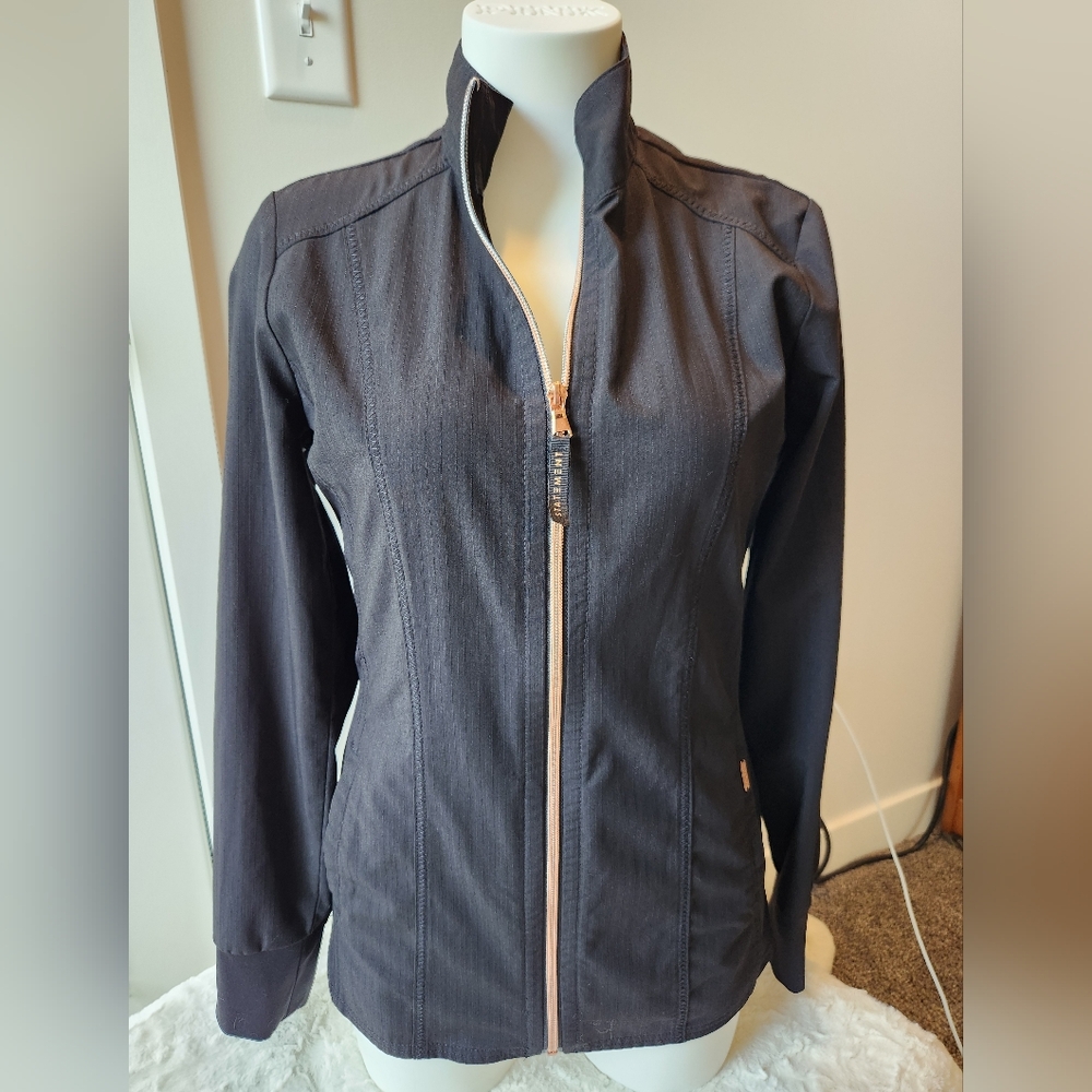 Cherokee Women's Black Jacket with Pink Zipper